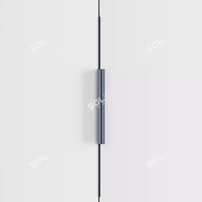 Minimalist Wardrobe: H 2850mm x L 2400mm 3D model image 2