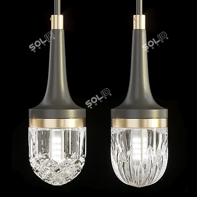 Glowing Firefly Pendant: Stunning Studio Design 3D model image 2