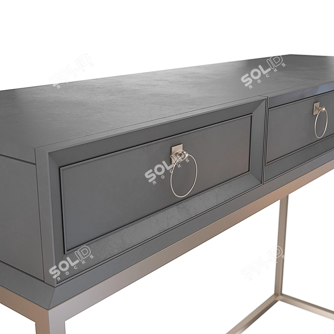 Elegant Gloria Console - 1200x800x350mm 3D model image 3