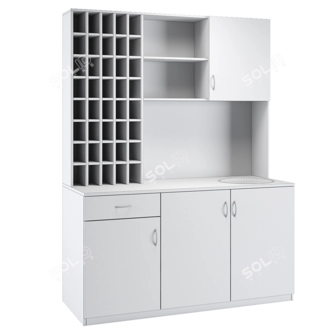 Product Title: OM Lab "No. 9" Hair Salon 3D model image 2