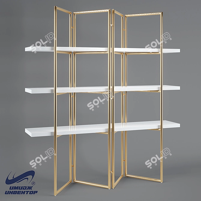 Title: Air Wall OM Rack-Screen - Sleek and Functional 3D model image 1