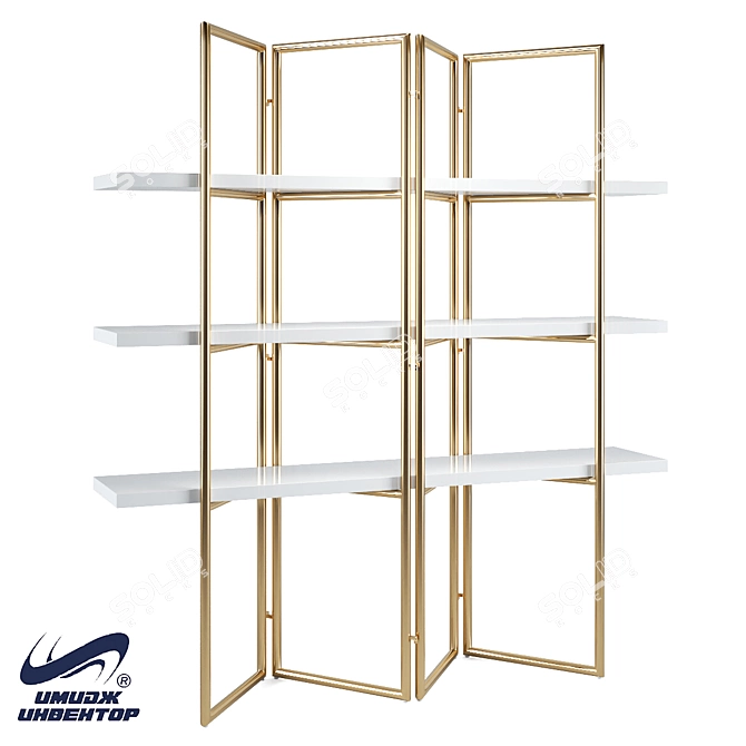 Title: Air Wall OM Rack-Screen - Sleek and Functional 3D model image 3