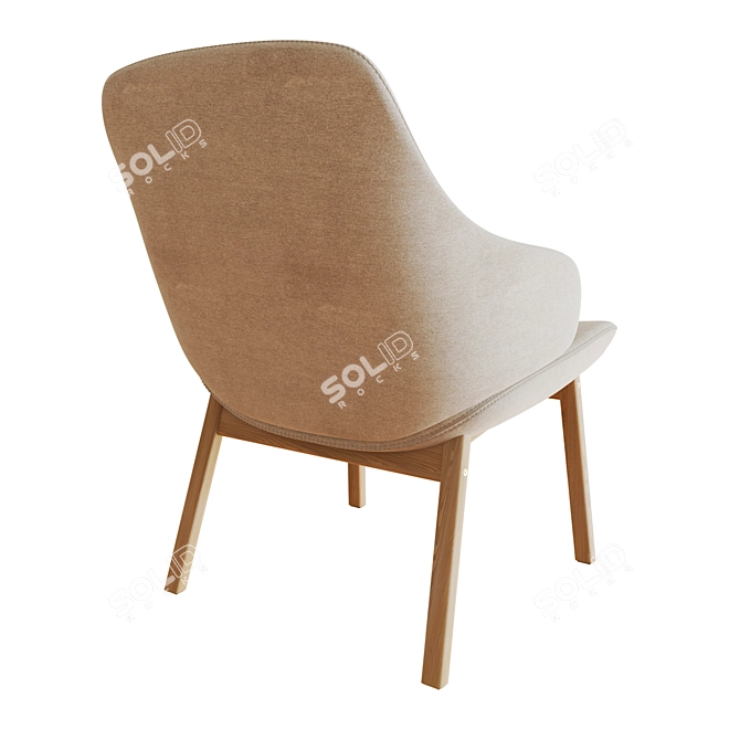 Amstelle Easy Chair: Modern Seating Solution 3D model image 4