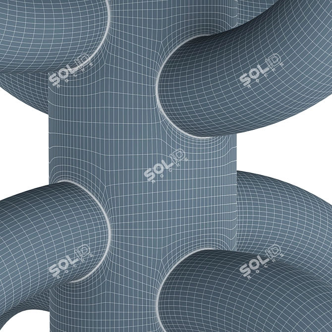 Bold Contemporary Table Set by Tolga Sencer 3D model image 5