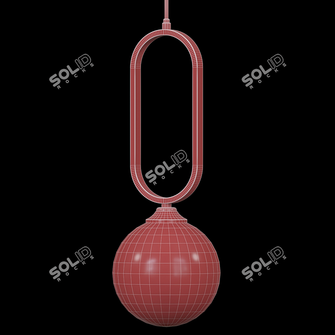 Elegant Vital Trio Pendant Light 3D model image 2