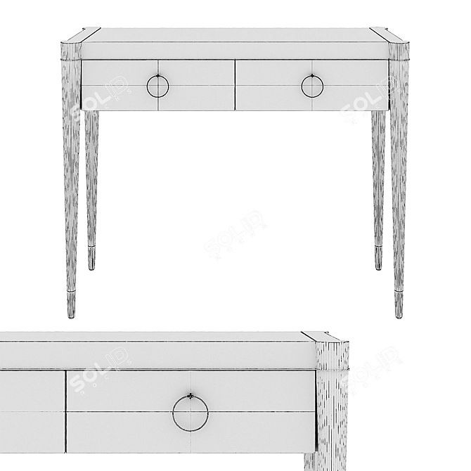 Modern Knoxville Console Table 3D model image 4