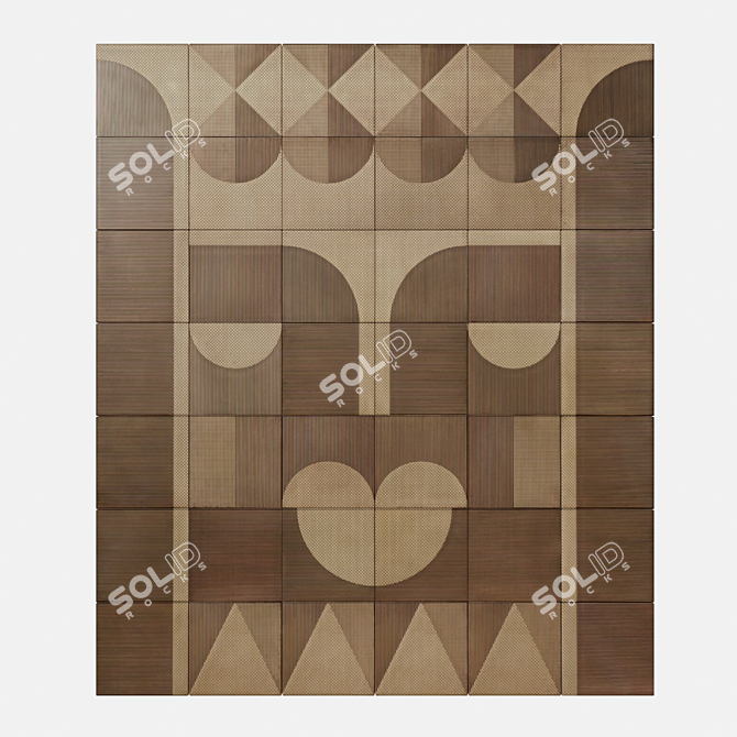 Elegant Decorative Panel: ARAZZI REGINA 3D model image 1