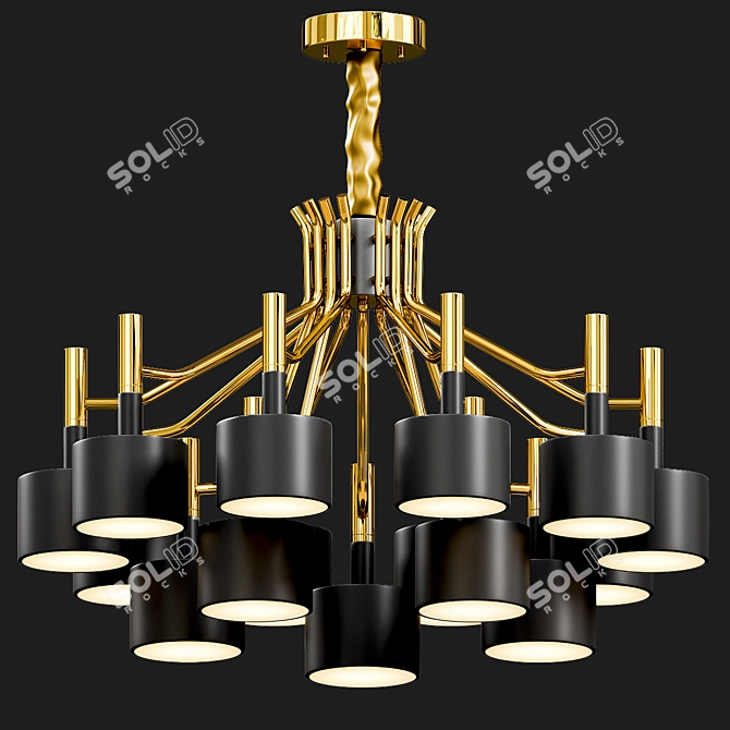 Modern LED Pendant Lights 3D model image 2