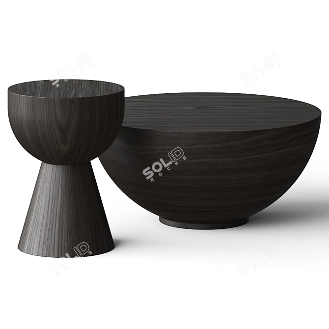 Luxe Miro and Leio Coffee Tables 3D model image 2