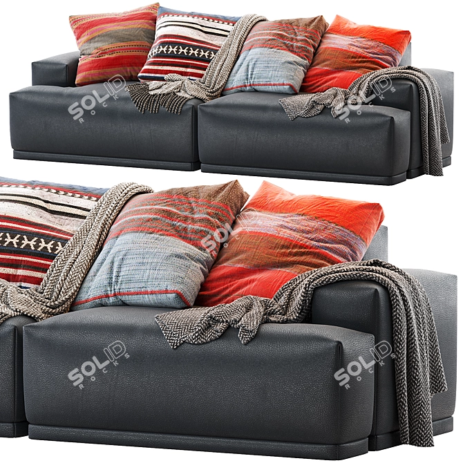 Modular Connect Sofa | Stylish and Versatile Seating 3D model image 1