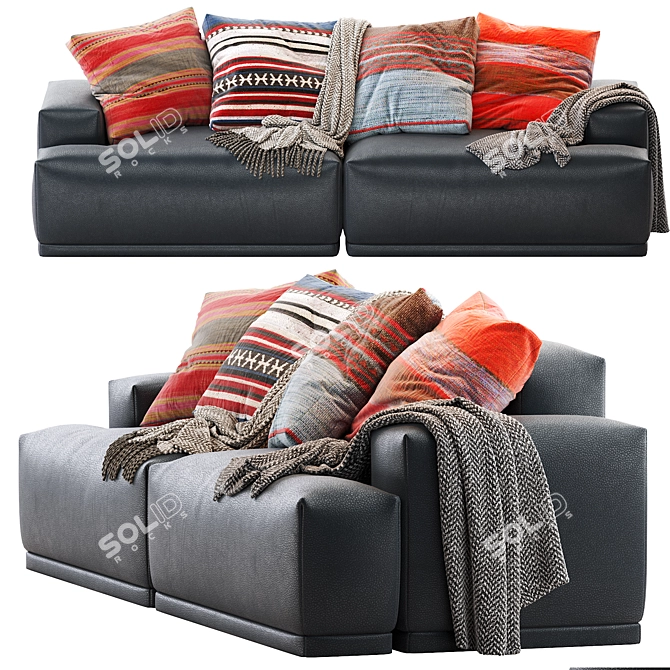 Modular Connect Sofa | Stylish and Versatile Seating 3D model image 2