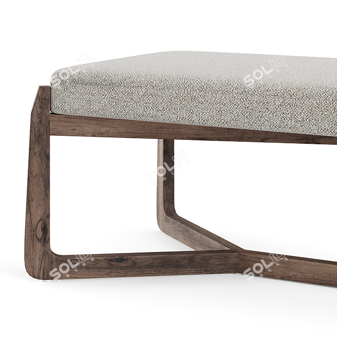 Modern Roscoe Bench - Sleek and Stylish Seating 3D model image 3