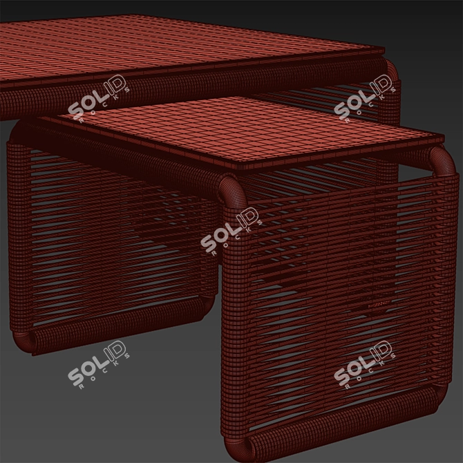 Elegant TINDARI Table: High-Quality, UV Mapped 3D model image 4