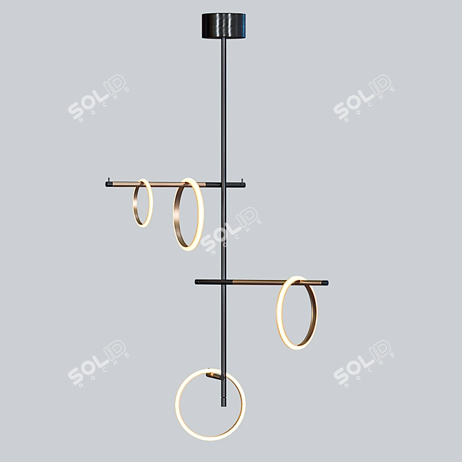 Marchetti SL-01 Suspension Lamp: Sleek Design, Dimmable 3D model image 6