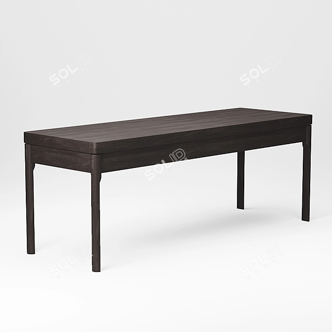 Pelham Bench: Stylish Seating for Any Space 3D model image 2