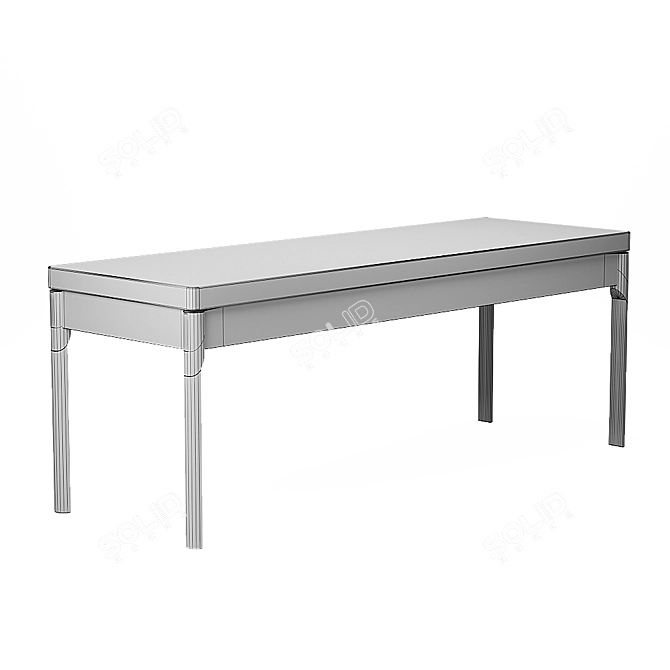 Pelham Bench: Stylish Seating for Any Space 3D model image 6
