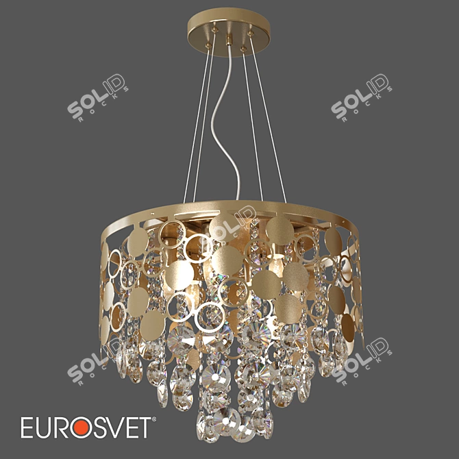 Smart Chandelier with Wi-Fi Control | OM Eurosvet 3D model image 1