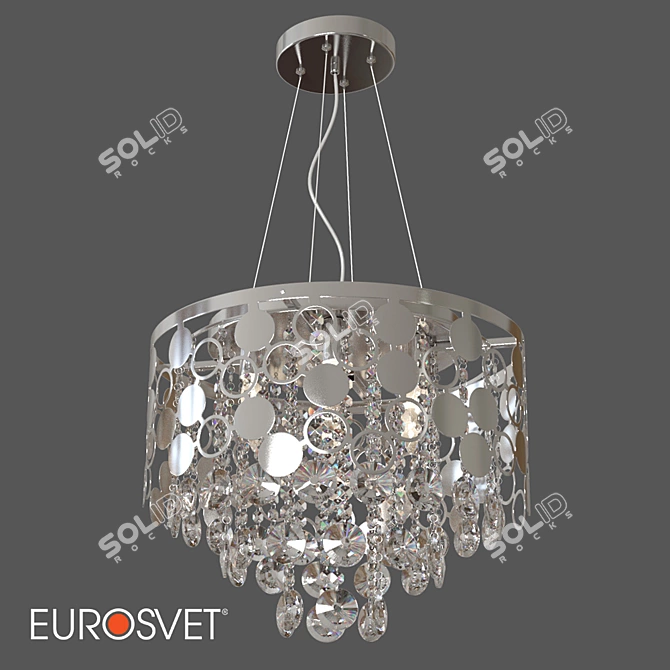 Smart Chandelier with Wi-Fi Control | OM Eurosvet 3D model image 2