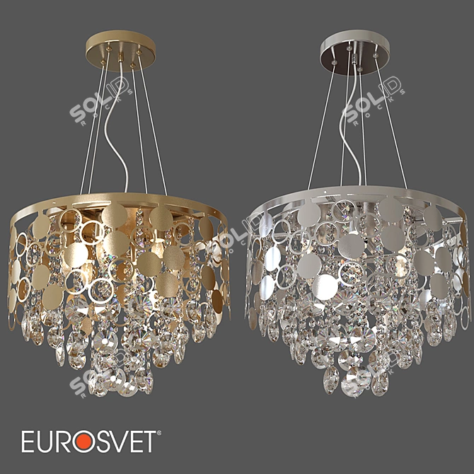 Smart Chandelier with Wi-Fi Control | OM Eurosvet 3D model image 3