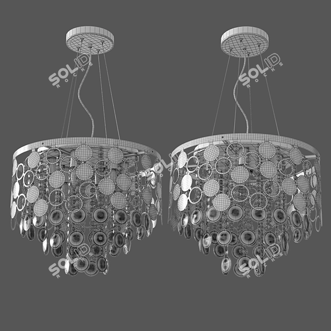 Smart Chandelier with Wi-Fi Control | OM Eurosvet 3D model image 4