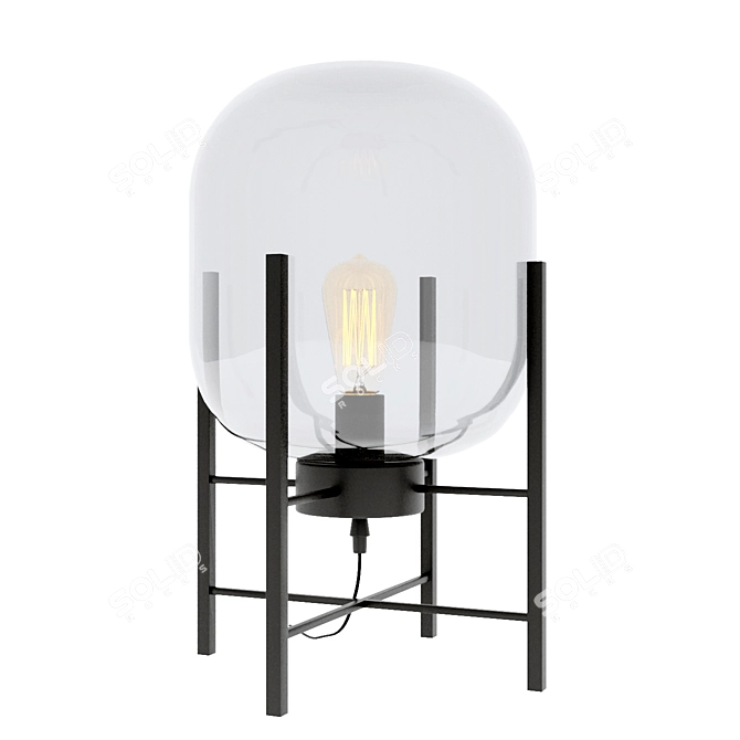 Sleek and Modern Table Lamp 3D model image 1