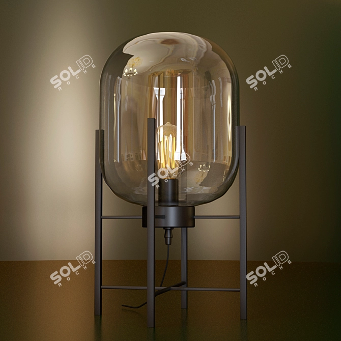 Sleek and Modern Table Lamp 3D model image 2