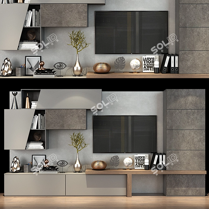 Modern Storage Solution: Cabinet Furniture 0142 3D model image 1