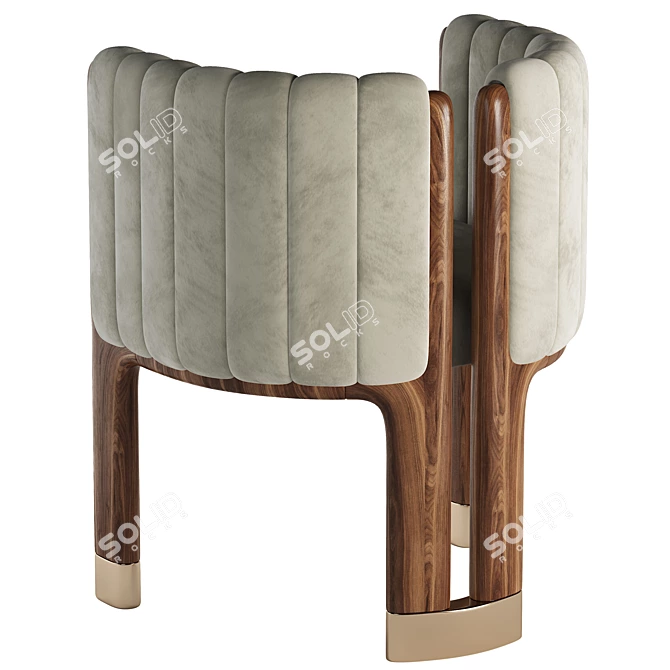 Crawford Modern Dining Chair 3D model image 5