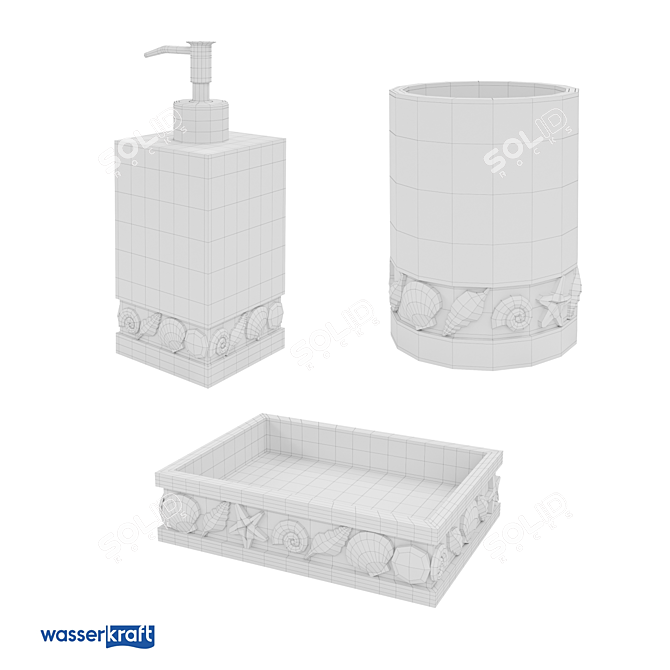 Serenity Sands Bathroom Set 3D model image 2