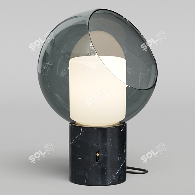 Modern Marble Table Lamp 3D model image 1