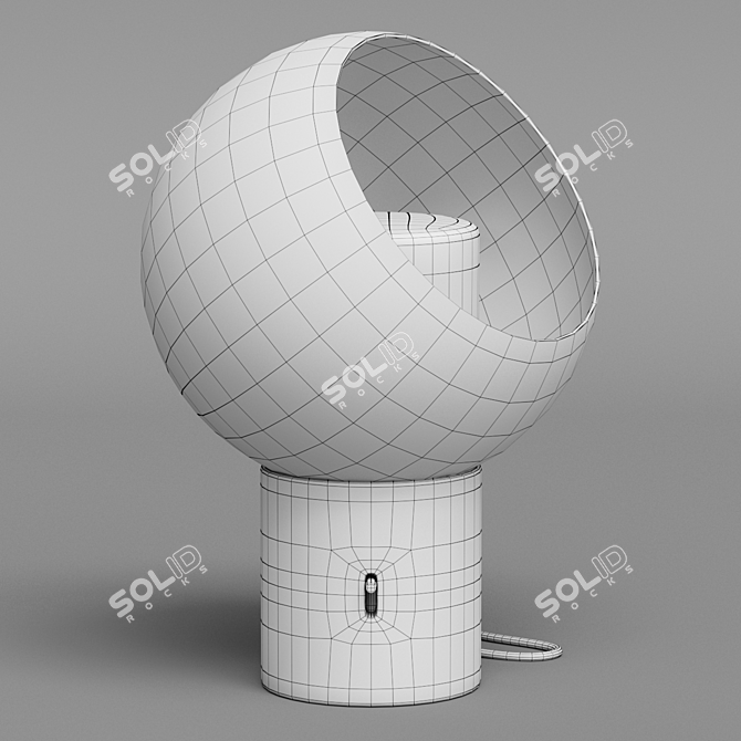 Modern Marble Table Lamp 3D model image 2