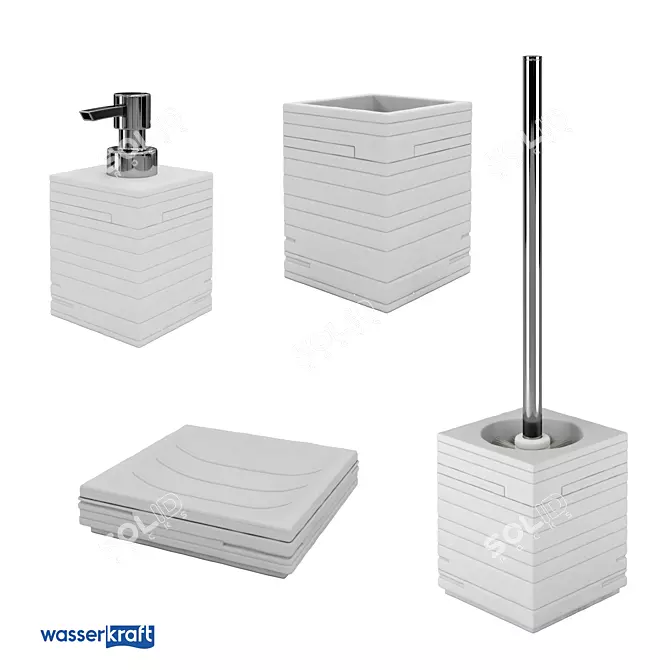 Leine K-3800 Series: Minimalist Bathroom Set 3D model image 1