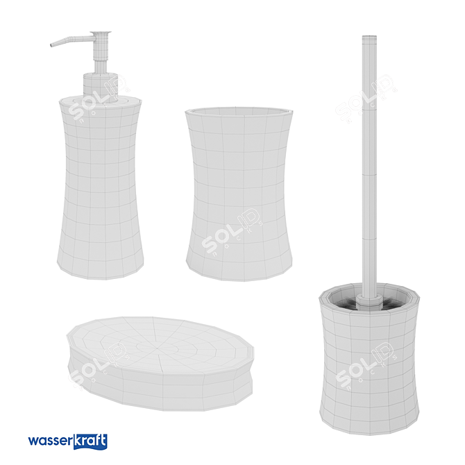 Salm K-7600 Series Bathroom Wall Accessories 3D model image 2