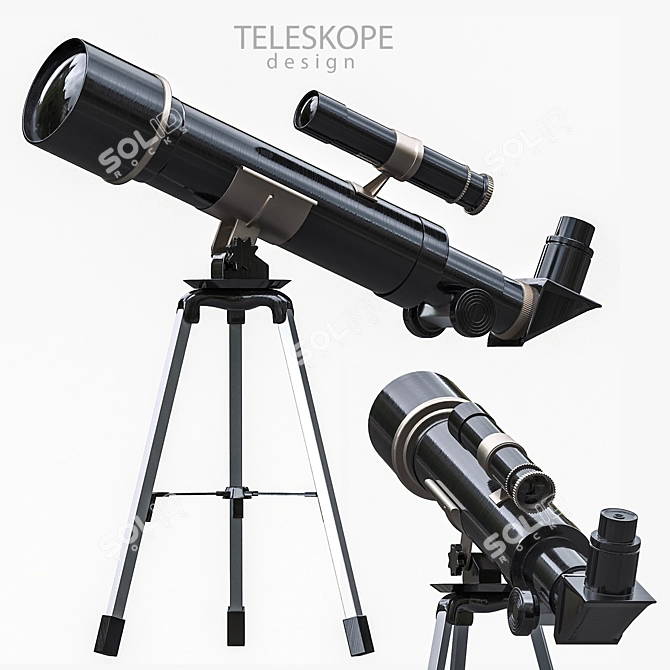 Corona Redner 5 Teleskope 3D model image 1