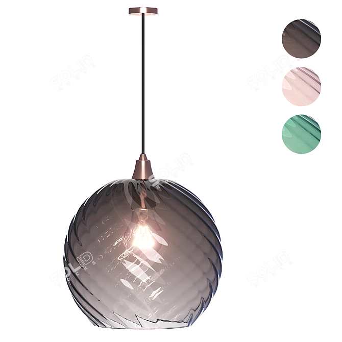 Ilaria V2 Ceiling Lamp: Contemporary Elegance for Every Room 3D model image 5