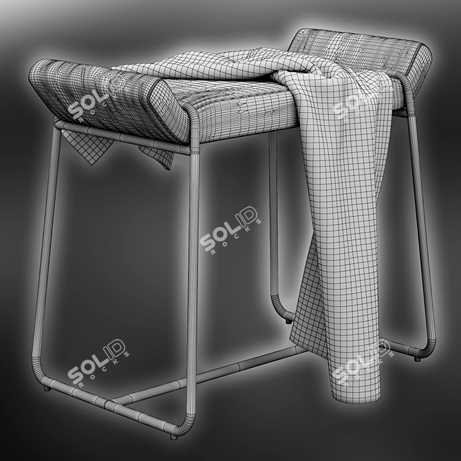 Megan Stool: Stylish Comfort for Your Space 3D model image 5