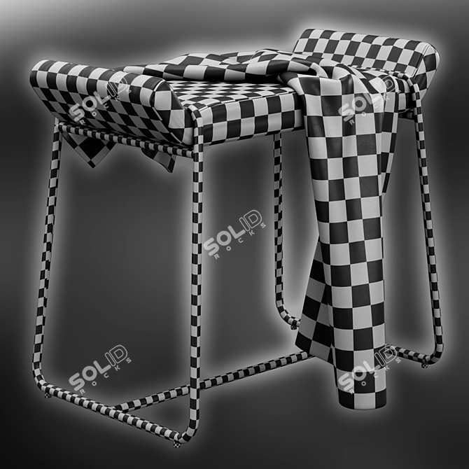 Megan Stool: Stylish Comfort for Your Space 3D model image 6