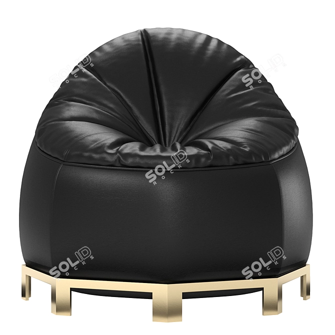 Sleek Armchair by Alexander Wang 3D model image 2