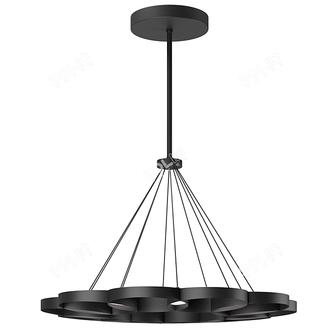 Elegant Maestro Pendant Light 3D model image 4