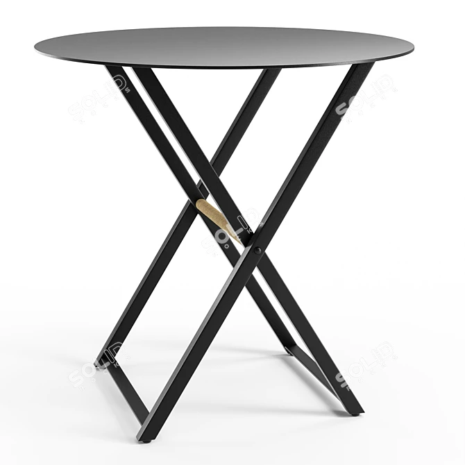 Modern Iron Side Table: Richins 3D model image 6