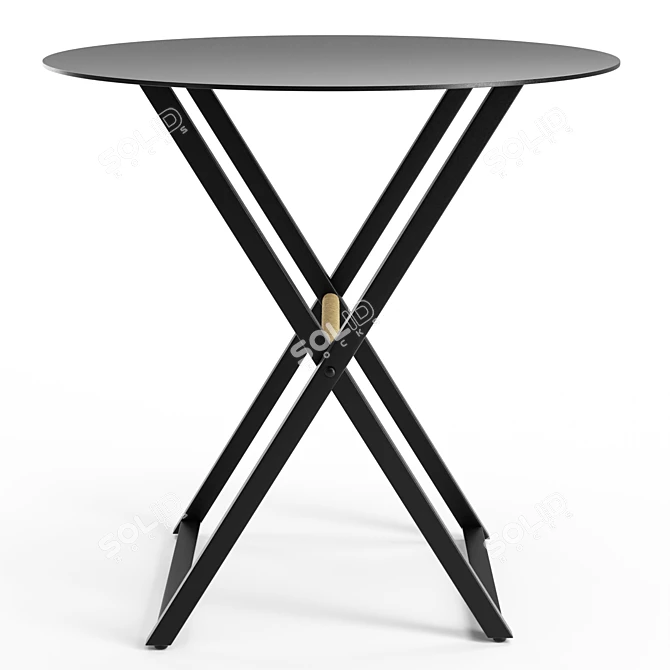 Modern Iron Side Table: Richins 3D model image 1