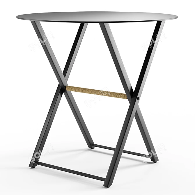 Modern Iron Side Table: Richins 3D model image 3