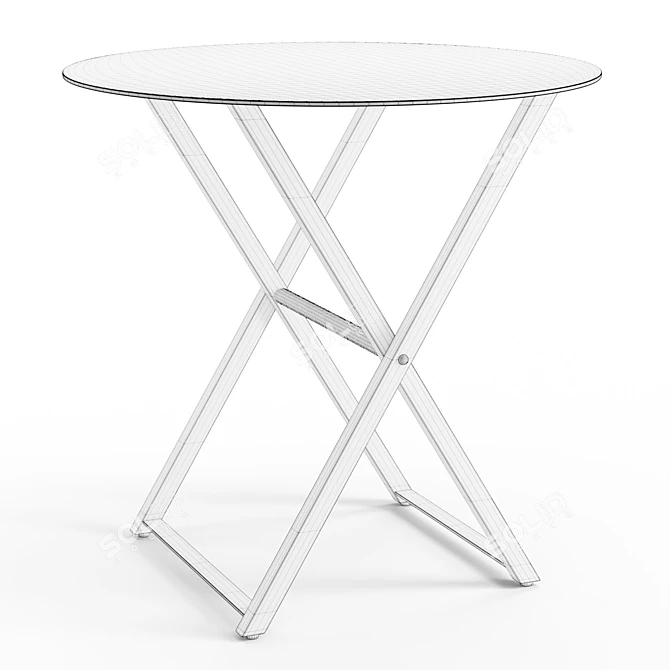 Modern Iron Side Table: Richins 3D model image 5