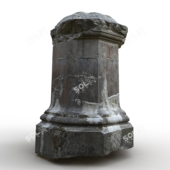 Palanga Column Fragment: Photogrammetry-Enhanced 3D Model 3D model image 6