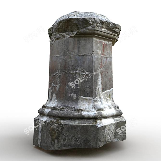 Palanga Column Fragment: Photogrammetry-Enhanced 3D Model 3D model image 7