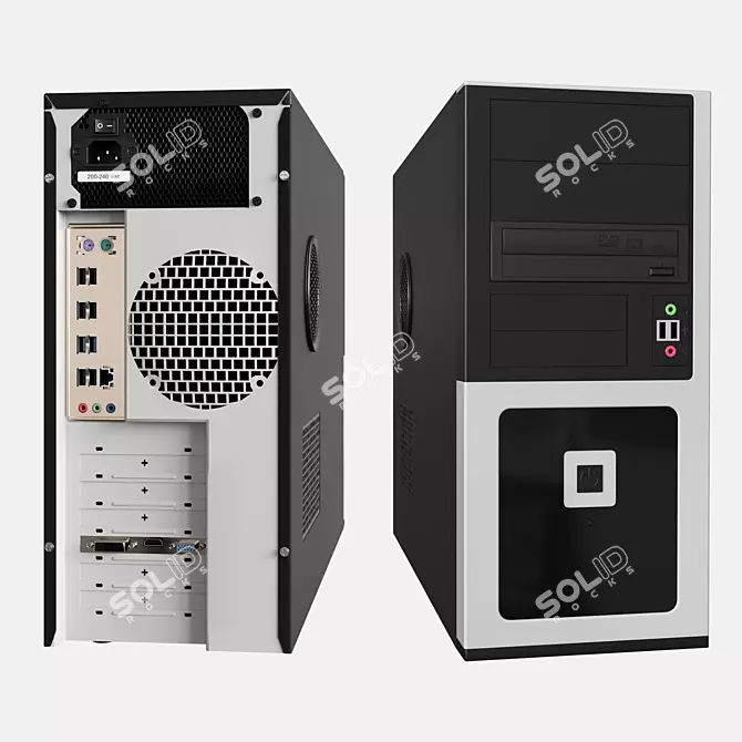 Ultimate Gaming PC Set 3D model image 2