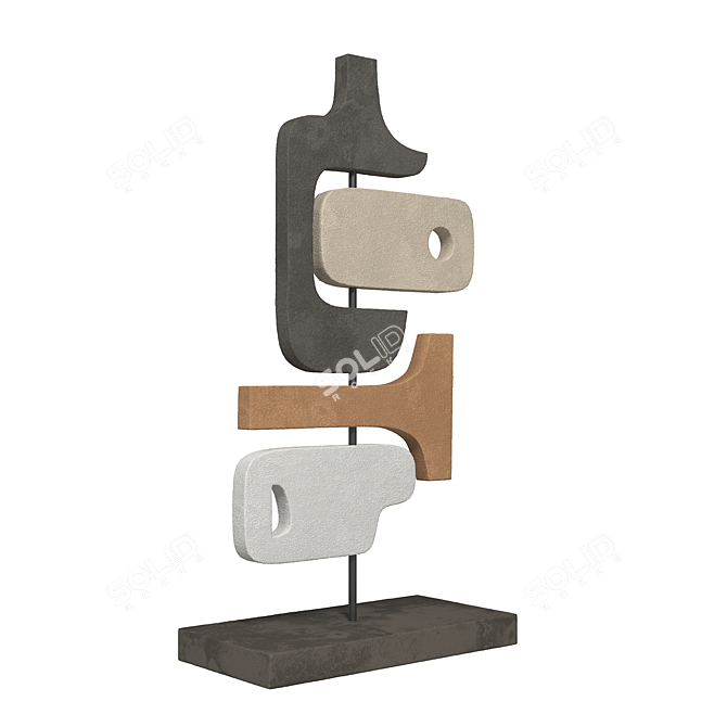 Giobagnara Tabou Sculpture: Elegant Decor for Your Interior 3D model image 2