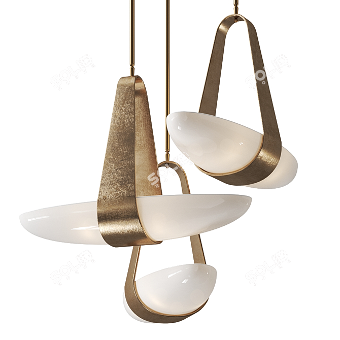 Elegant Sophia Chandelier: Vray & Corona versions for stunning illumination! 3D model image 1