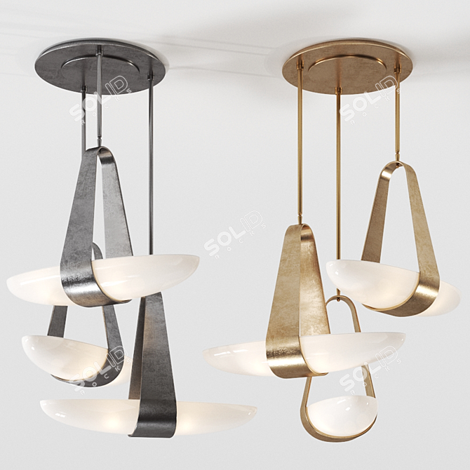 Elegant Sophia Chandelier: Vray & Corona versions for stunning illumination! 3D model image 2