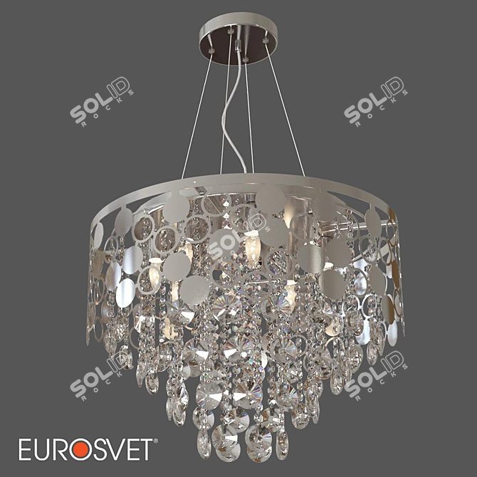 Title: Smart Wi-Fi Chandelier - Eurosvet Lianna 3D model image 1